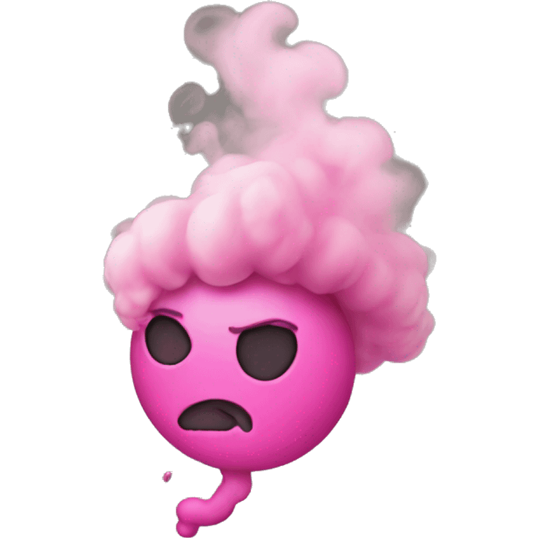 Pink smoke emoji