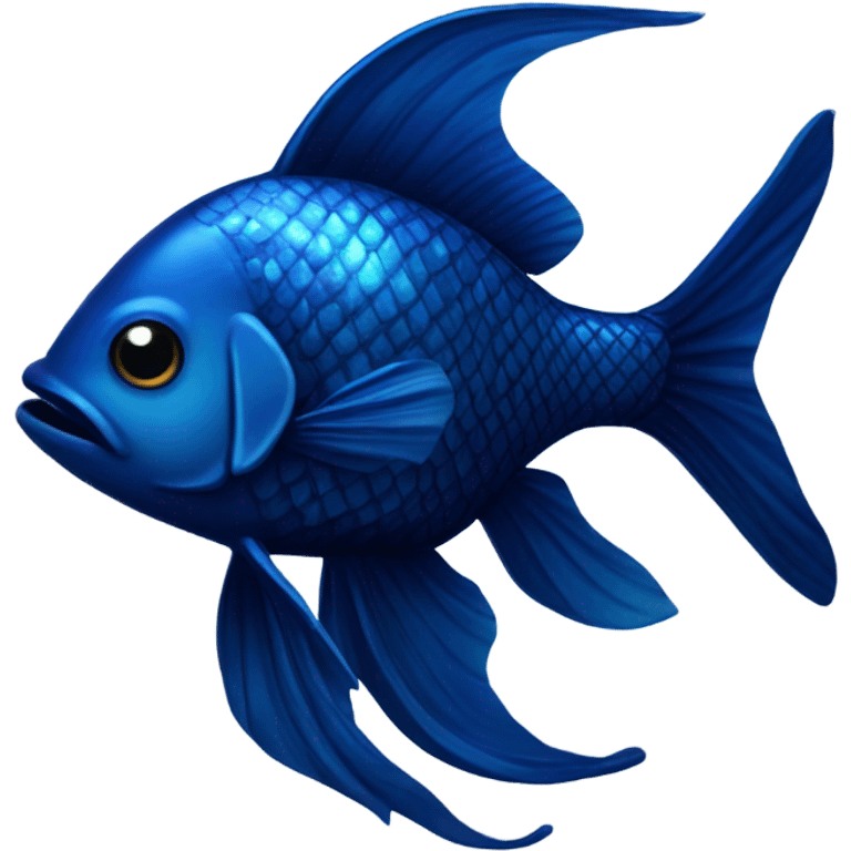 dark blue fish emoji