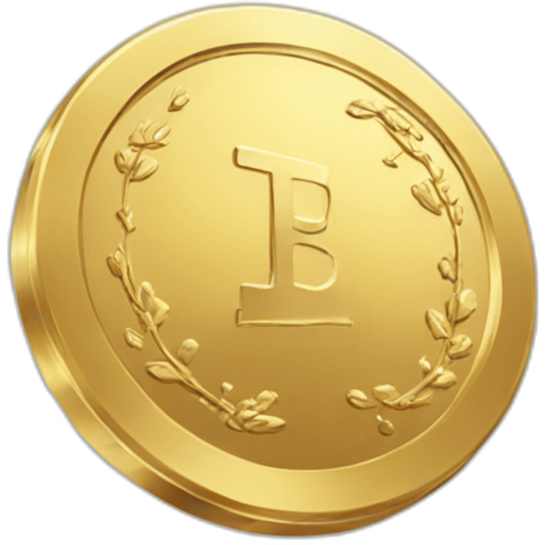 gold coin with Inkast sign emoji