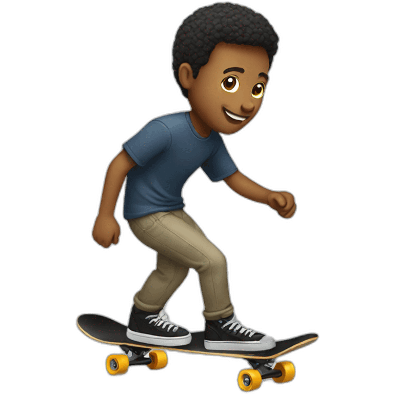 Man skateboard emoji