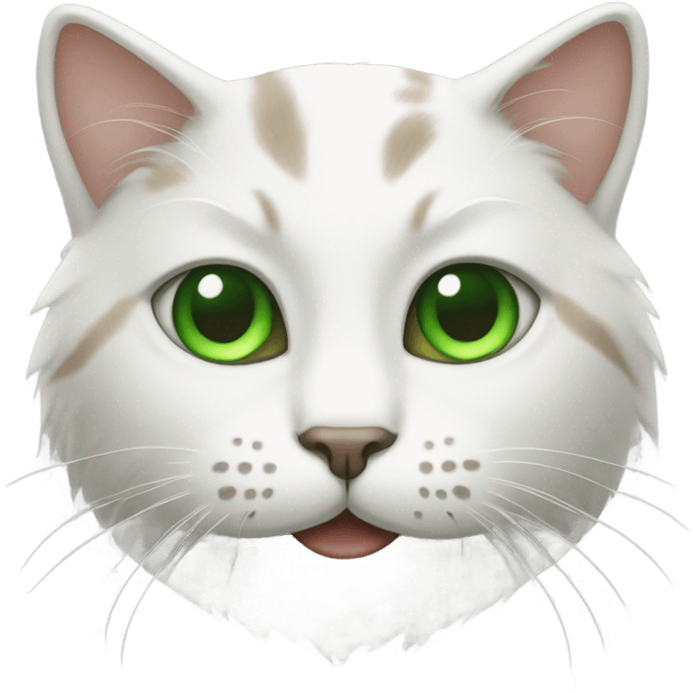 This cat but with green eyes emoji