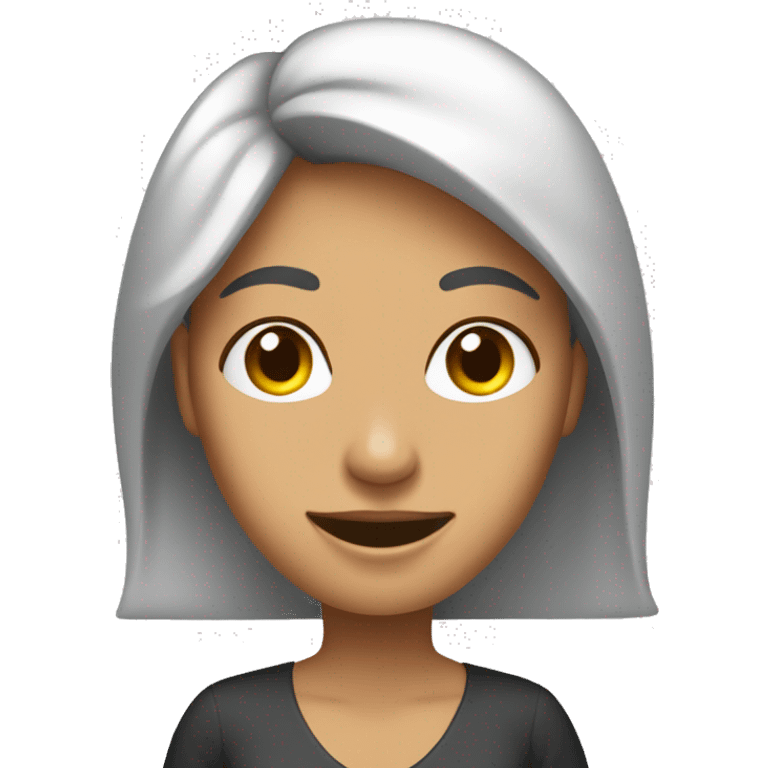 Mujer banca enseñando dedo pulgar emoji