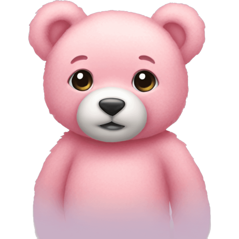 pastel pink teddy bear emoji