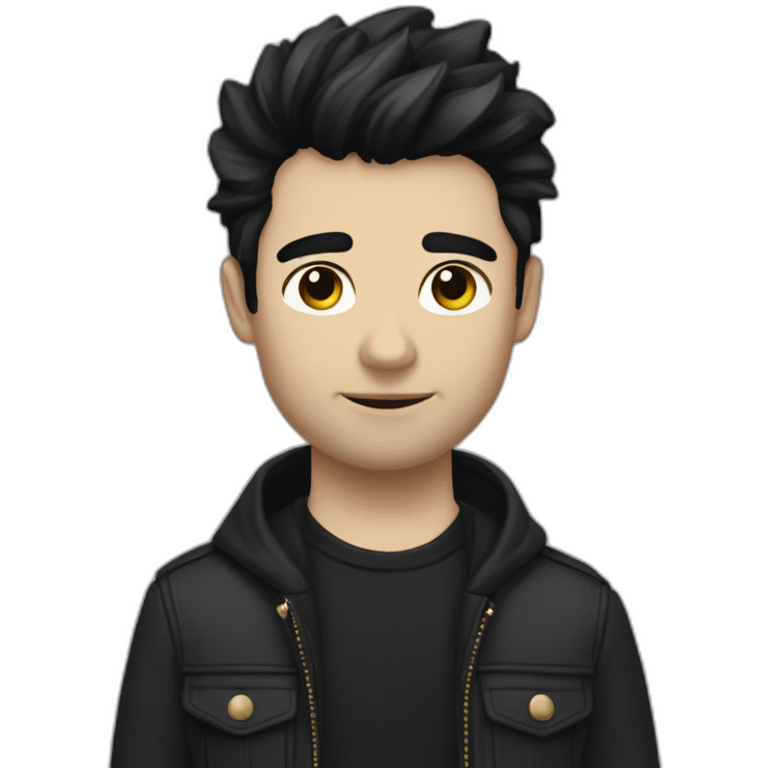 Spencer Kelly Loveless with dark hair emoji