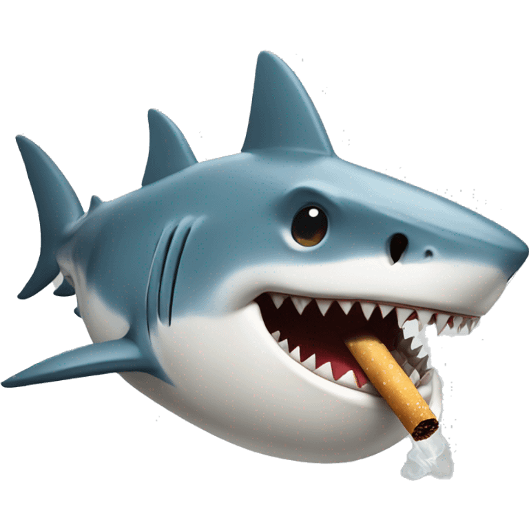 shark smoking emoji