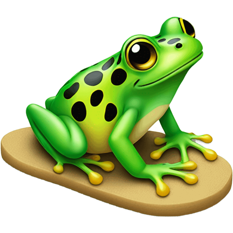 Frog w sandals emoji