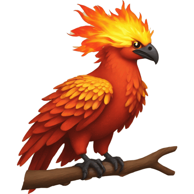 Fire bird emoji