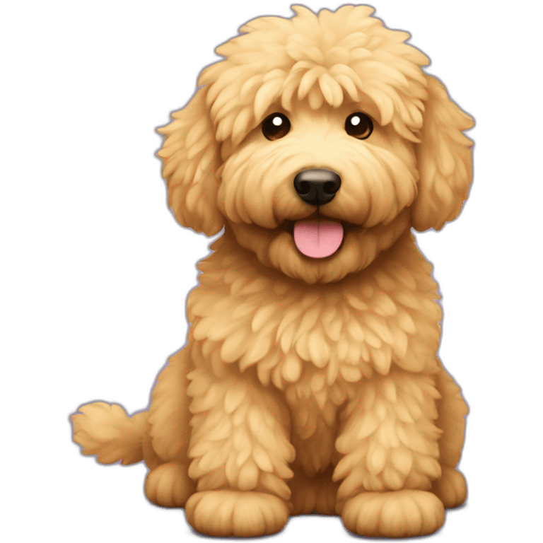 Fluffy golden doodle  emoji