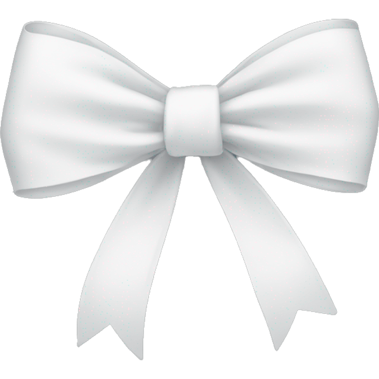 white bow ribbon emoji