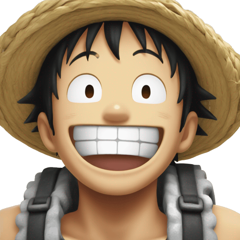 Gear 5 luffy Laughing emoji