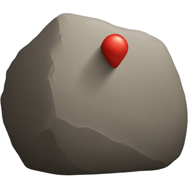 Boulder with a match sticking out  emoji