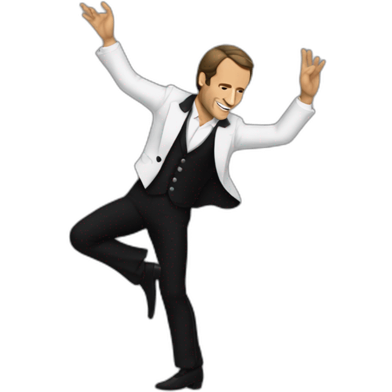 E Macron dancing flamenco emoji