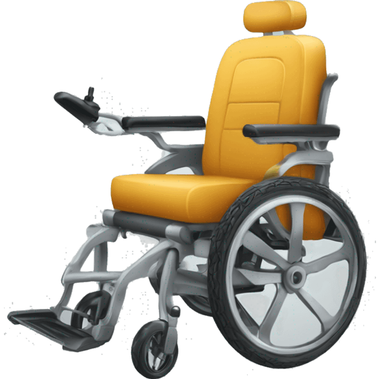 je veux un fauteuil roulant piloté par une trotinette emoji