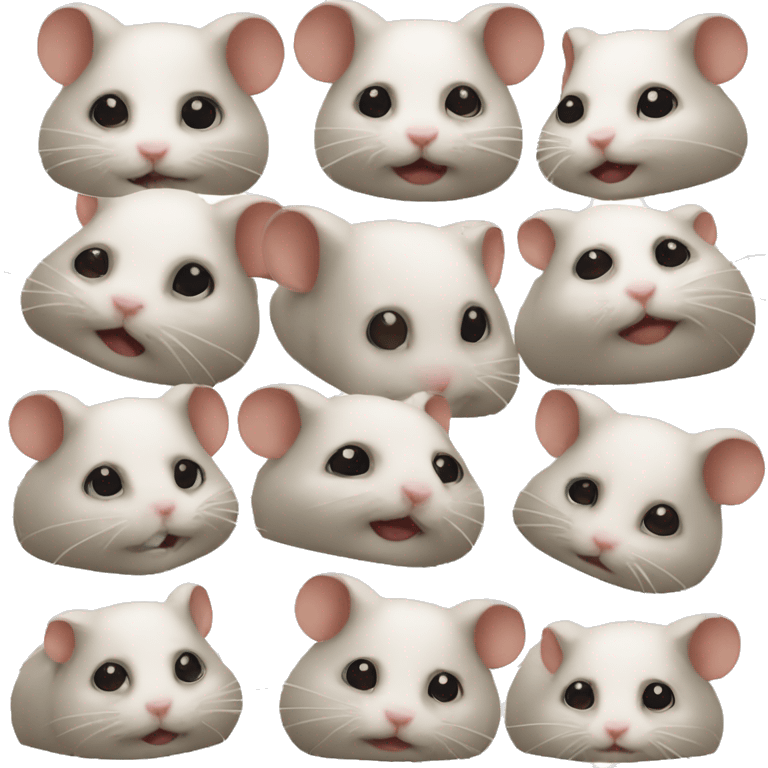 Create an emoji hamster cmbat emoji