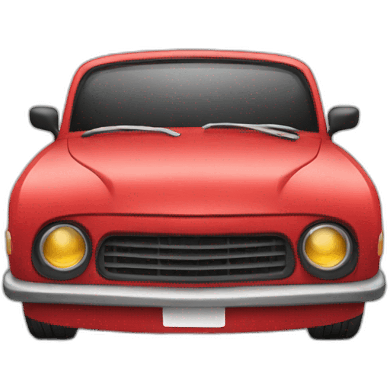 angry red car emoji