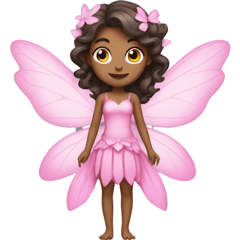 Pink fairy brunette  emoji