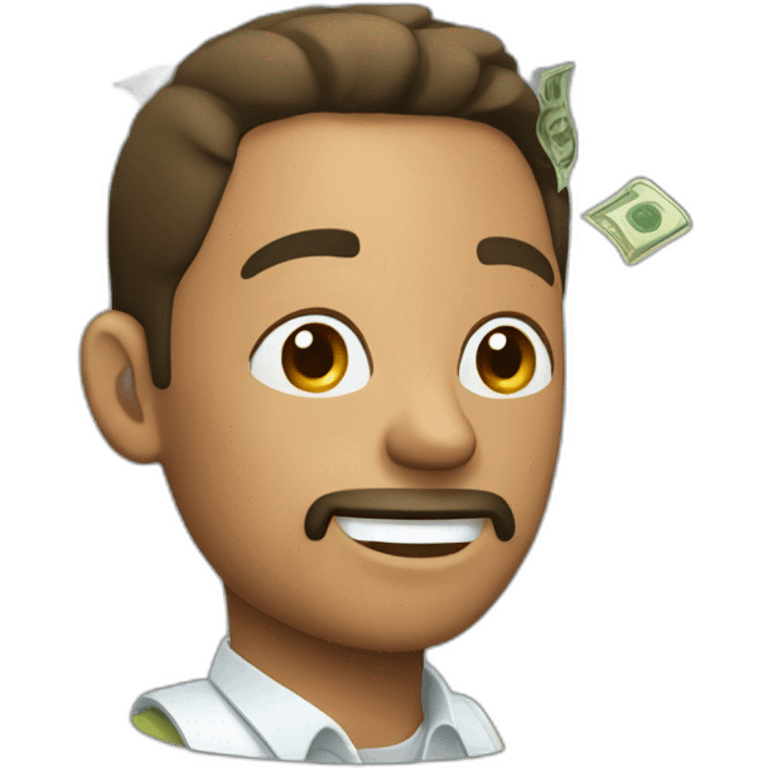 man holding money emoji