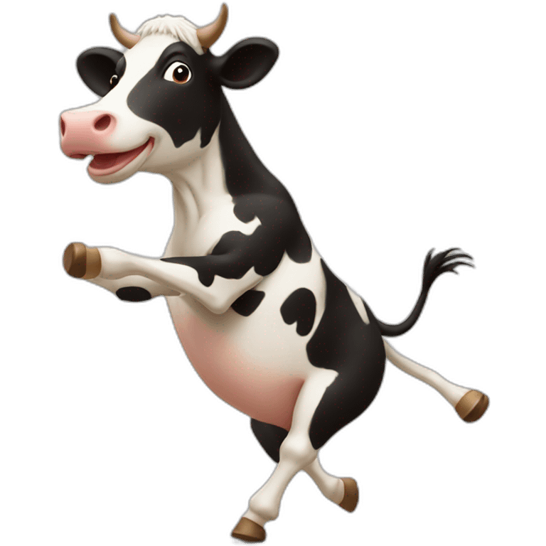 Dancing cow emoji