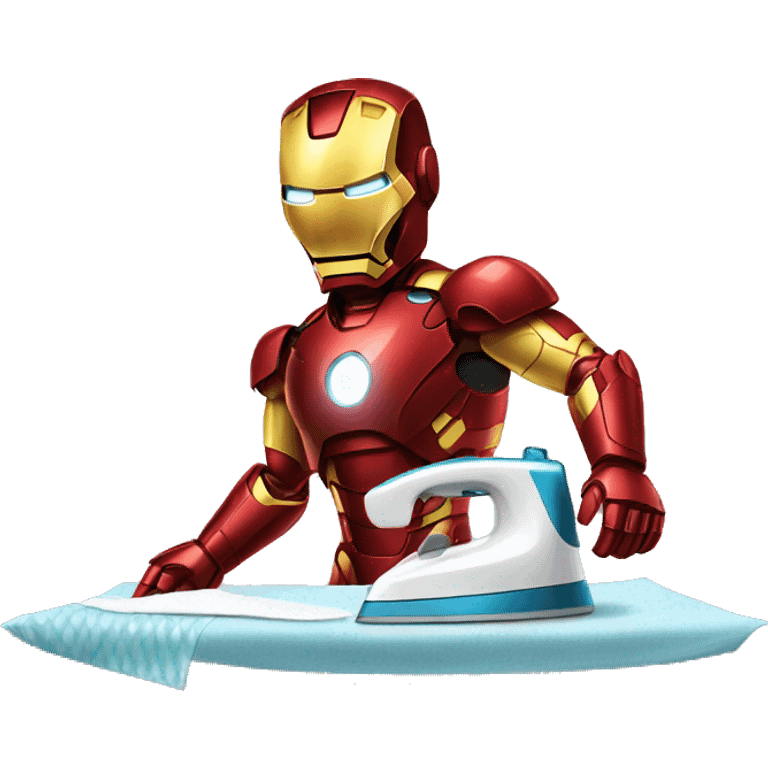 ironman ironing clothes emoji