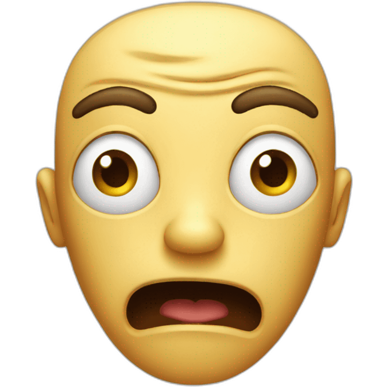 shocked head emoji