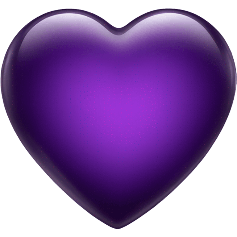 glass dark purple heart  emoji