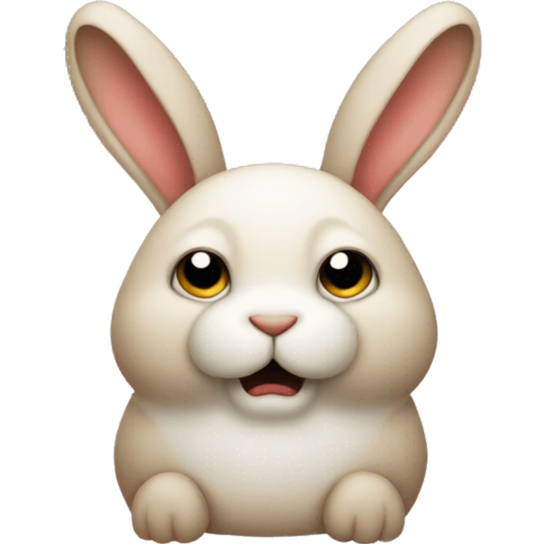 rabbit body unhappy emoji