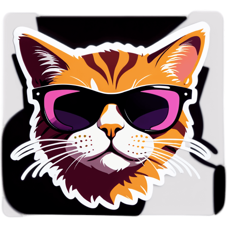 Cat with sunglasses emoji