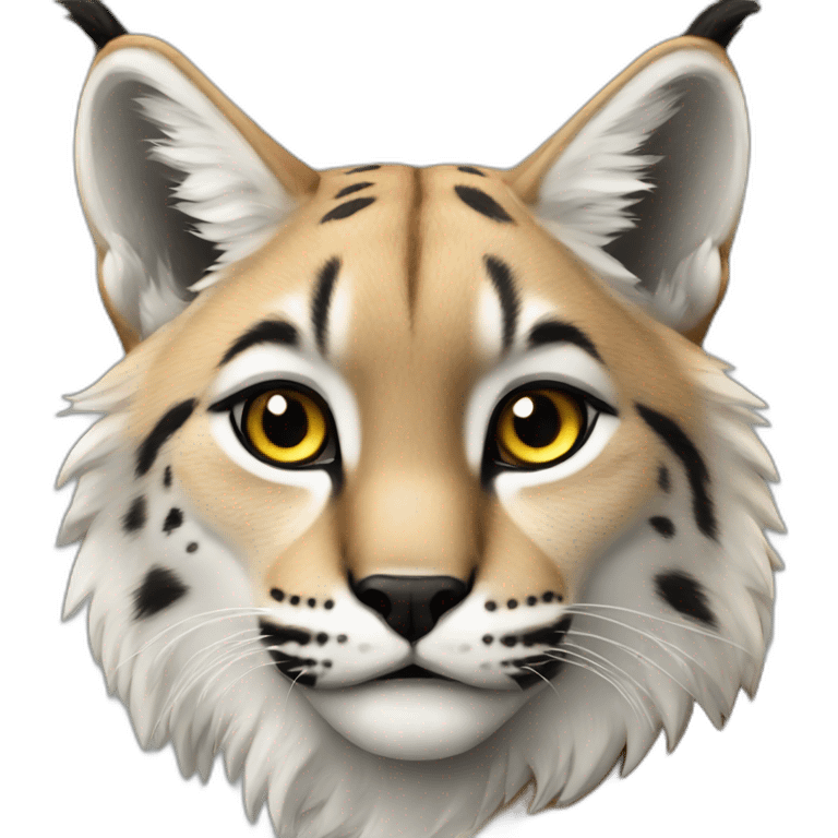 Lynx multicolore emoji