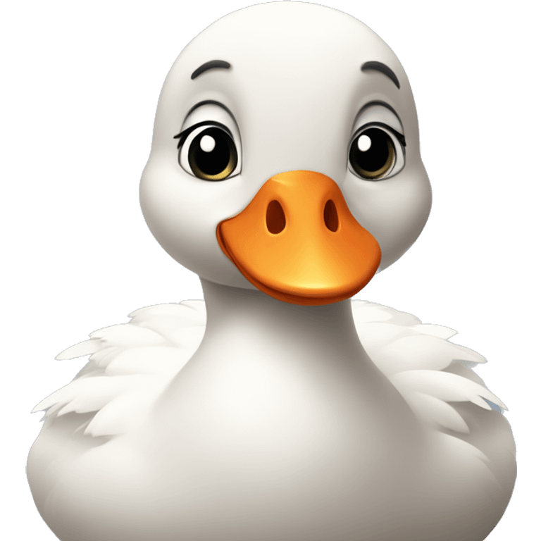 A cute little goose  emoji