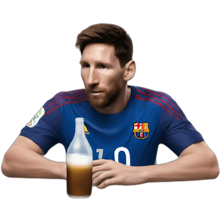 Messi drinking mate emoji