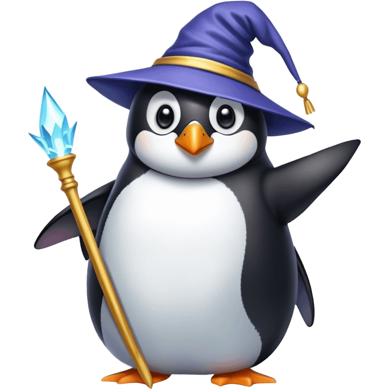 Penguin Wizard emoji