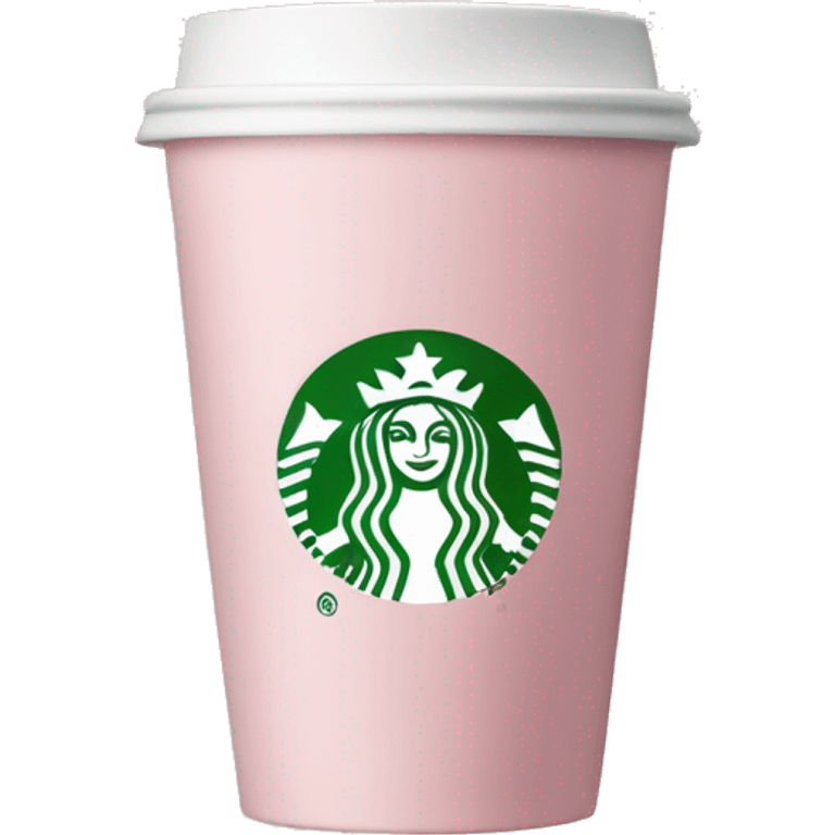 Light pink coffee Starbucks  emoji