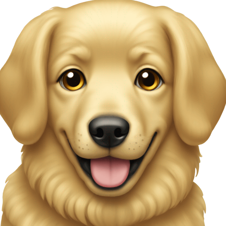 tender blonde golden dog emoji