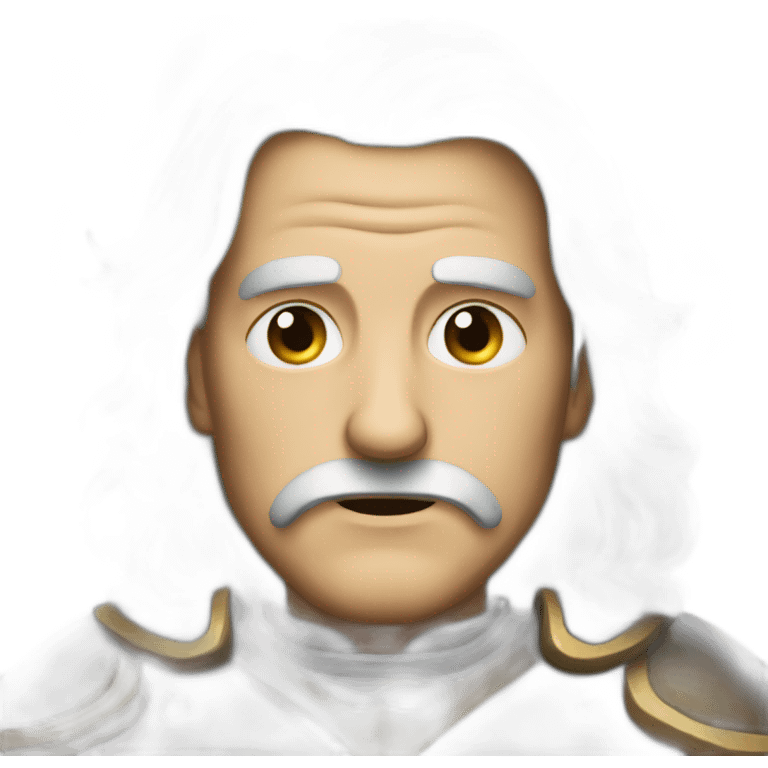 a serious old knight emoji