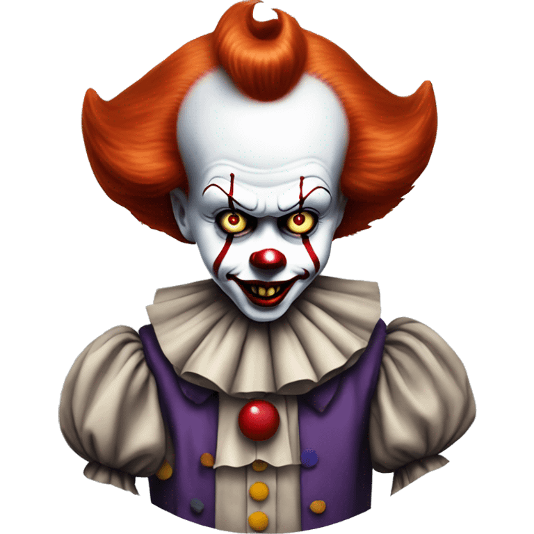 Pennywise clown with a trick up his sleeve emoji