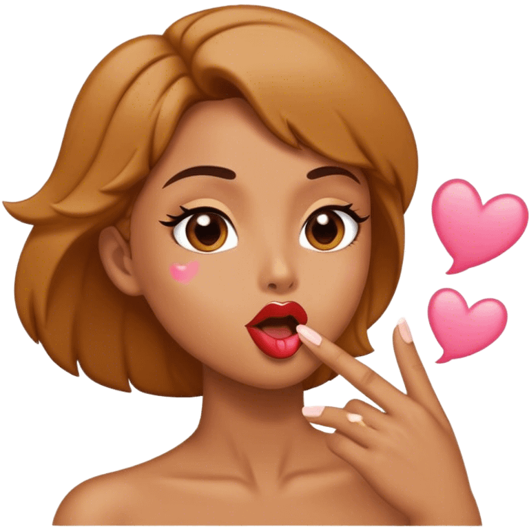 blowing a kiss emoji