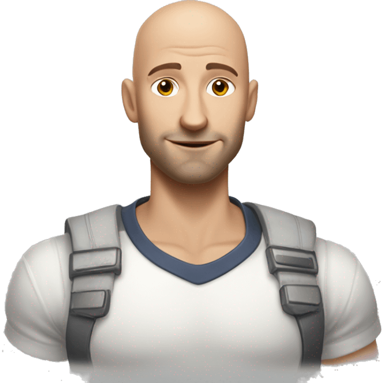 Bald romanian whos gay but looks like andrew tate and guy from avengers emoji