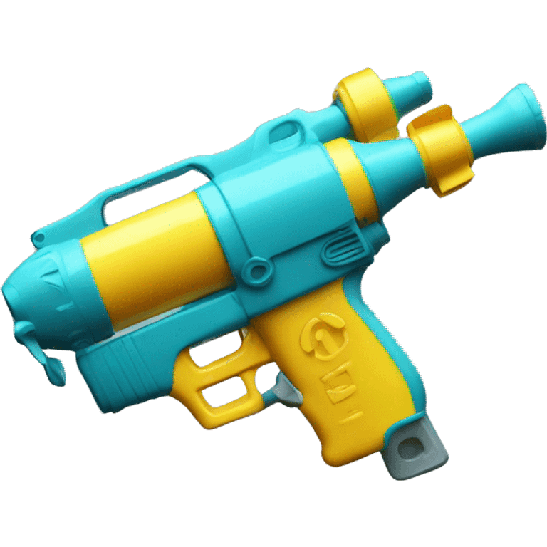 Water gun with bow emoji