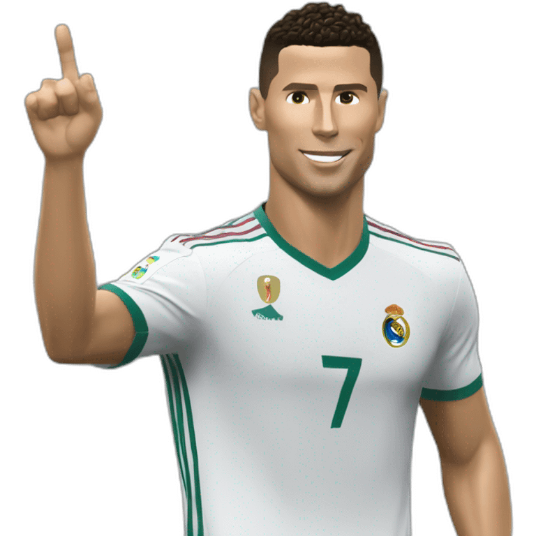 ronaldo qui sert la main à macron emoji