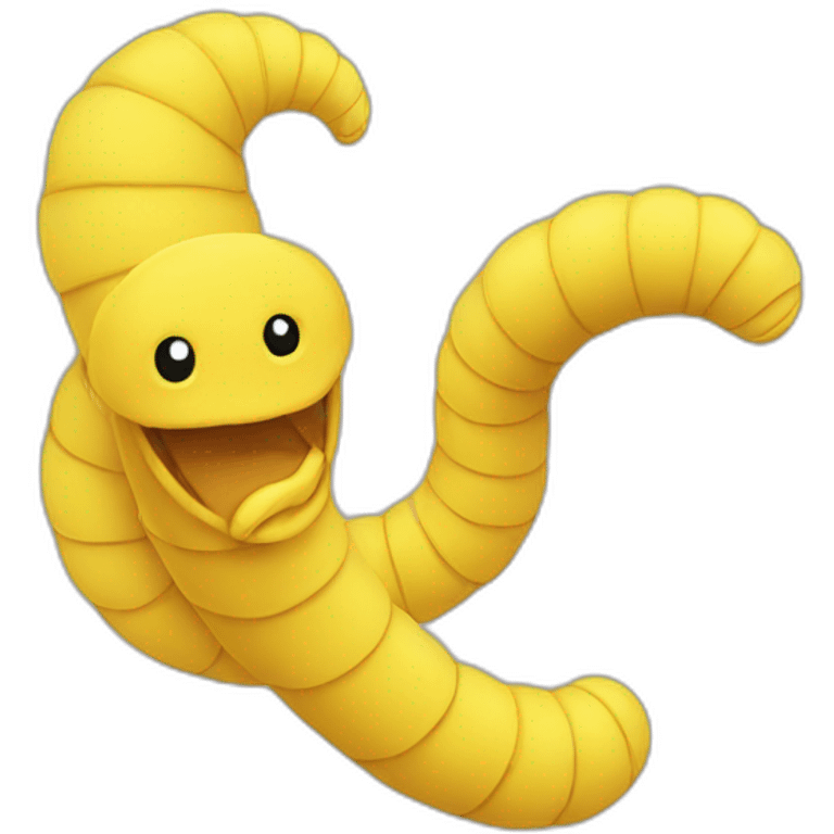 worm yellow cap emoji