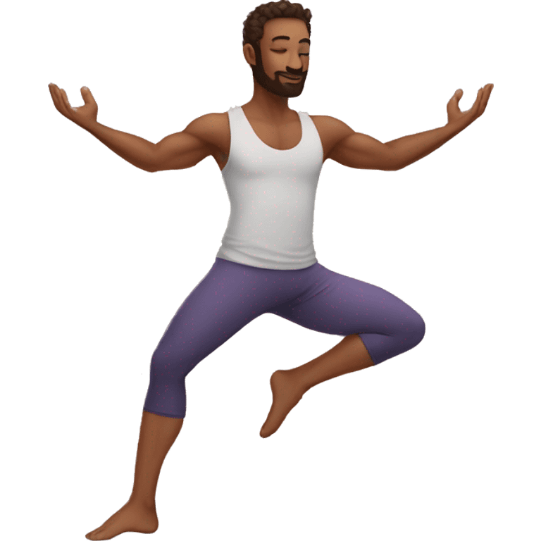 yoga man magic emoji