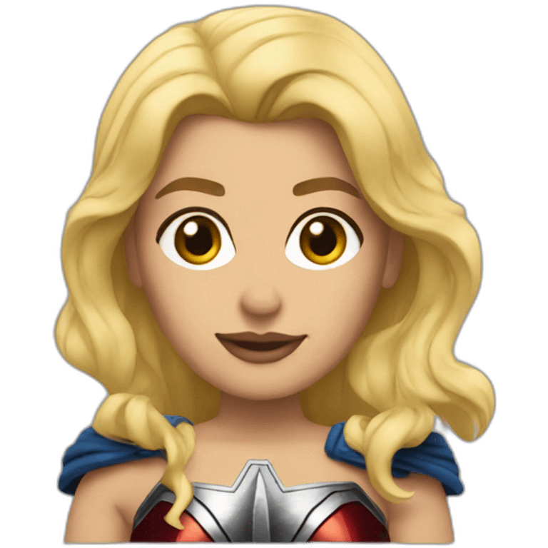 WonderWoman blonde emoji