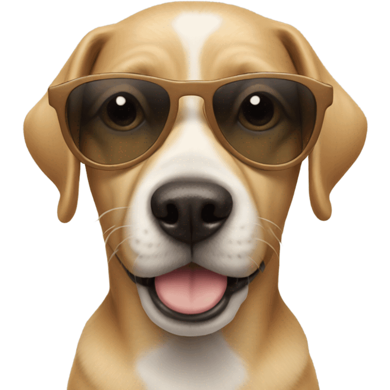 Dog with sunglasses  emoji