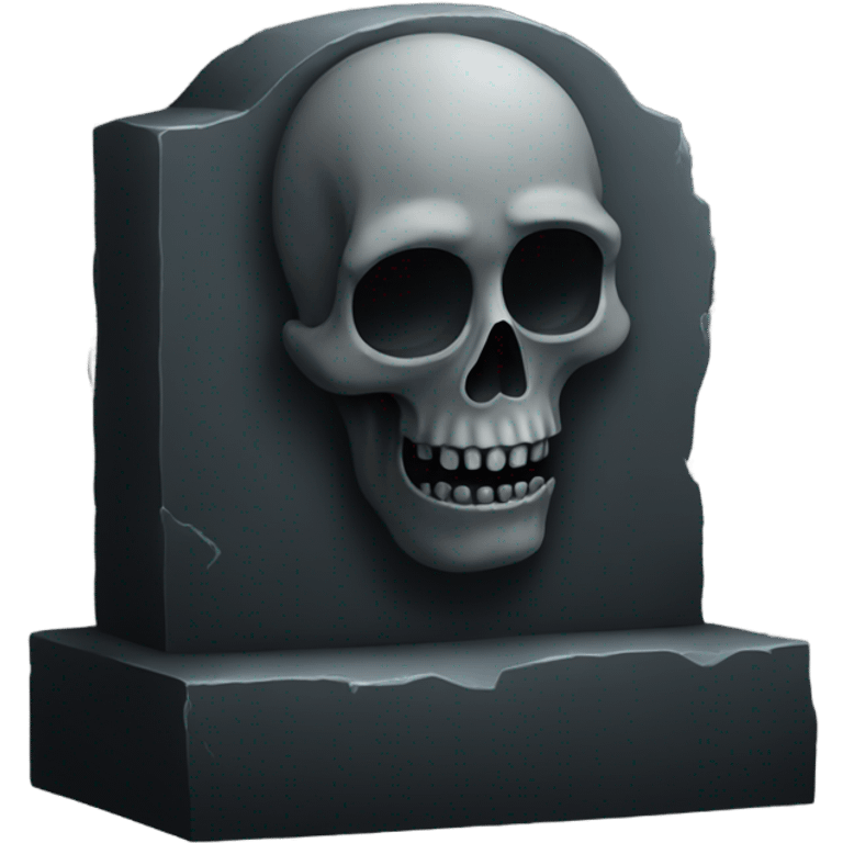 Black grave emoji