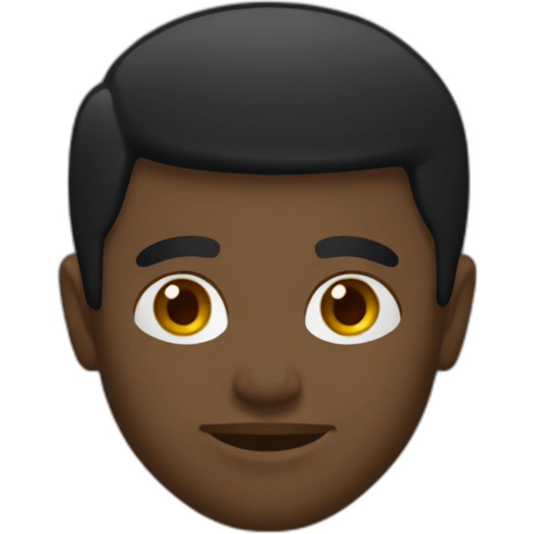 Mixed.black man , bold , black T-shirt emoji