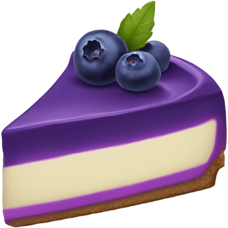 Purple cheesecake blueberry emoji