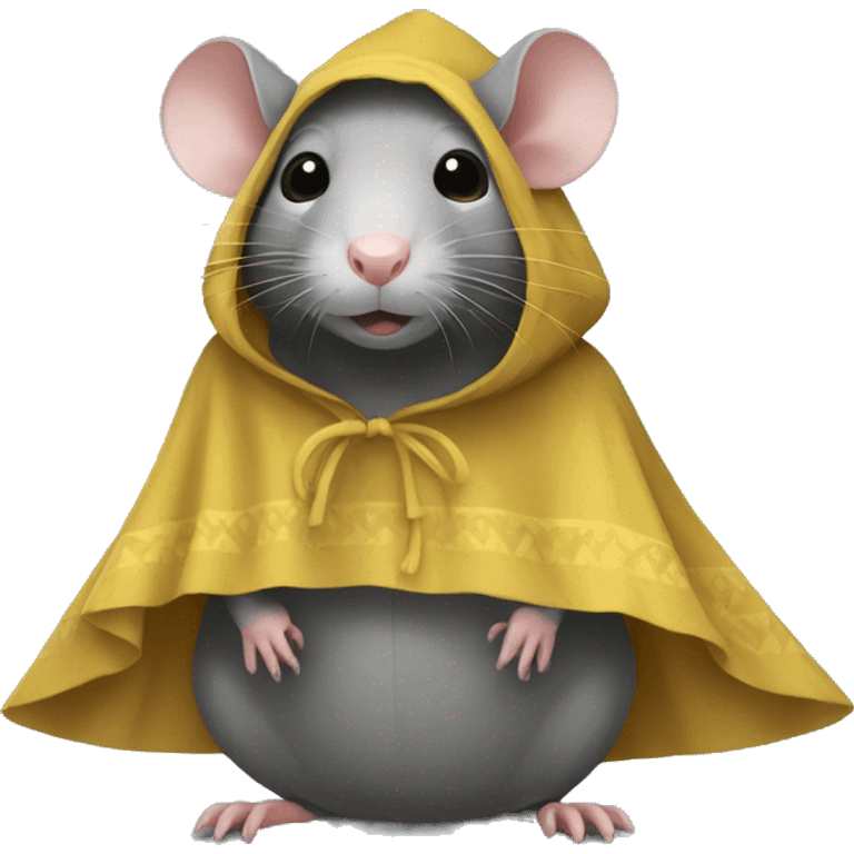 Rat in a poncho emoji