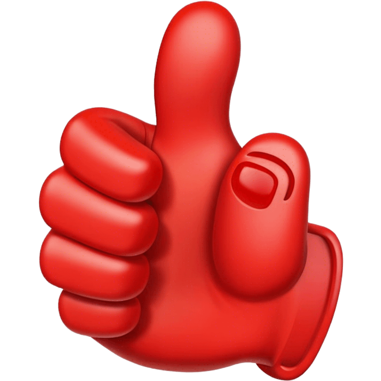 Red thumbs up emoji