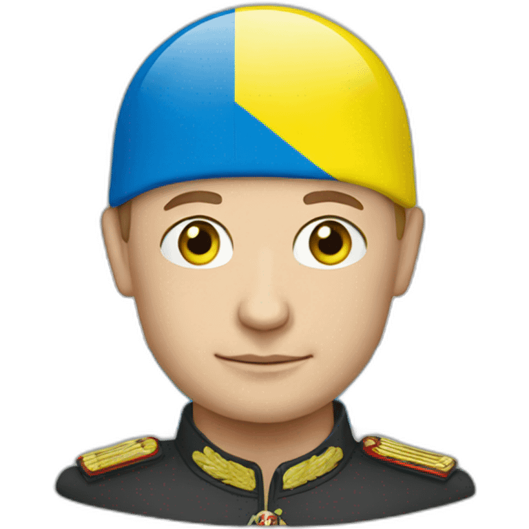 Putin with Ukrainian flag emoji