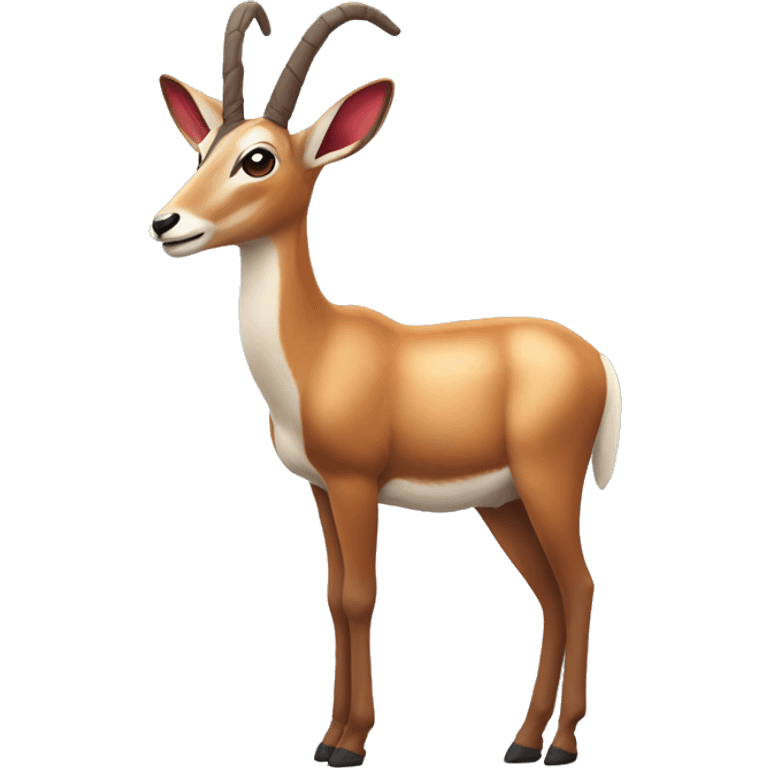 antelope wearing a rudolph custome  emoji